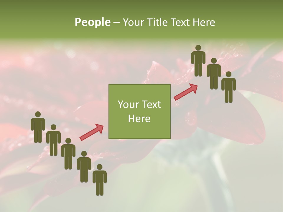 Drops Blooming Fresh PowerPoint Template