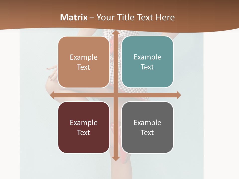 Girl White Dress PowerPoint Template