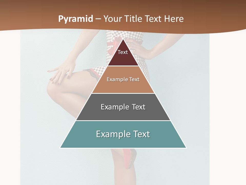 Girl White Dress PowerPoint Template