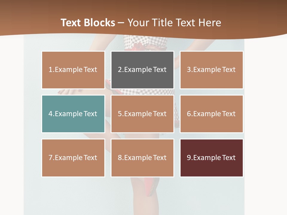 Girl White Dress PowerPoint Template