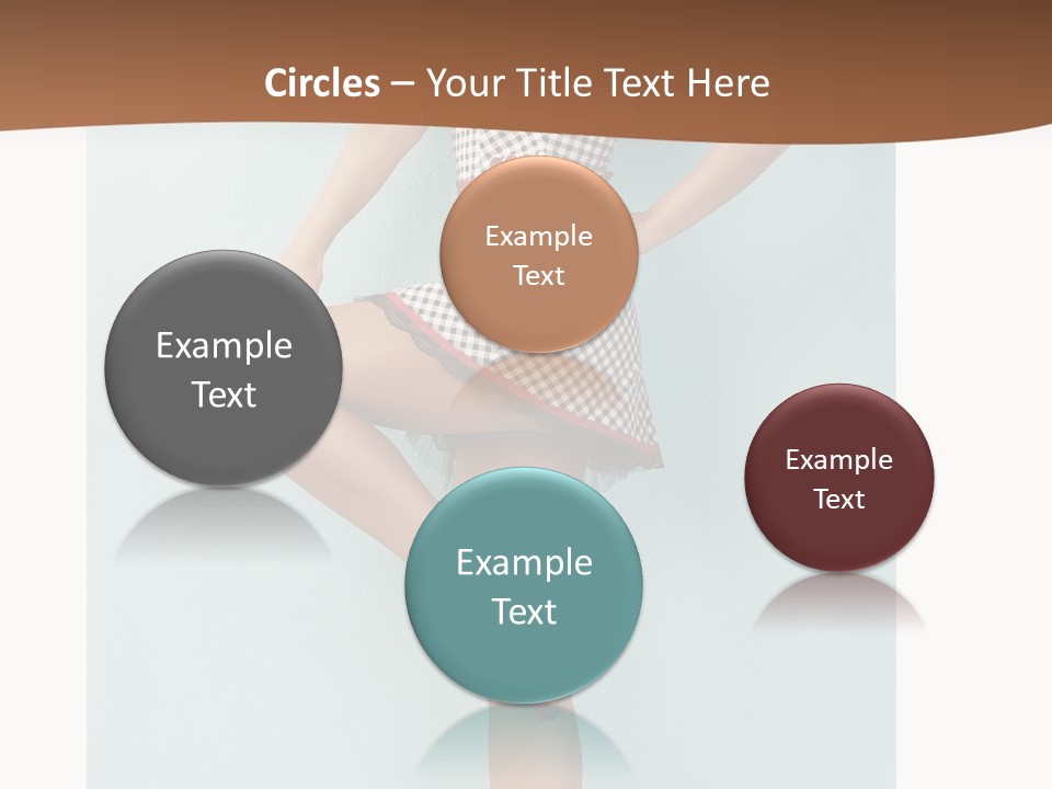 Girl White Dress PowerPoint Template