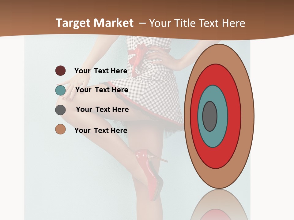 Girl White Dress PowerPoint Template