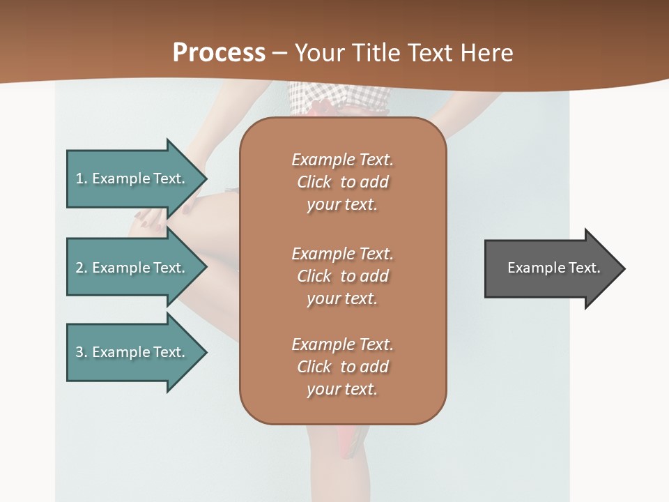 Girl White Dress PowerPoint Template