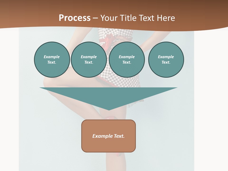 Girl White Dress PowerPoint Template