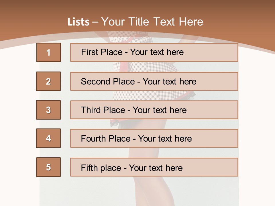 Provocative Pinup Pretty PowerPoint Template