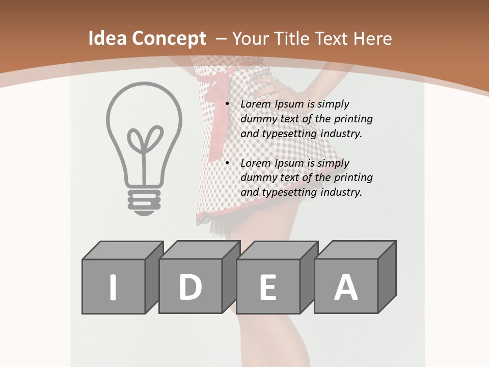 Provocative Pinup Pretty PowerPoint Template