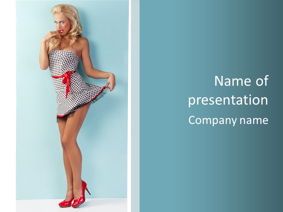 Elegant Gorgeous Female PowerPoint Template