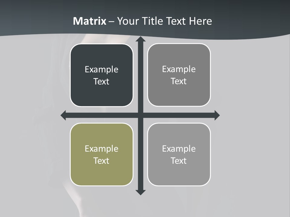 Glamour Hair Breast PowerPoint Template