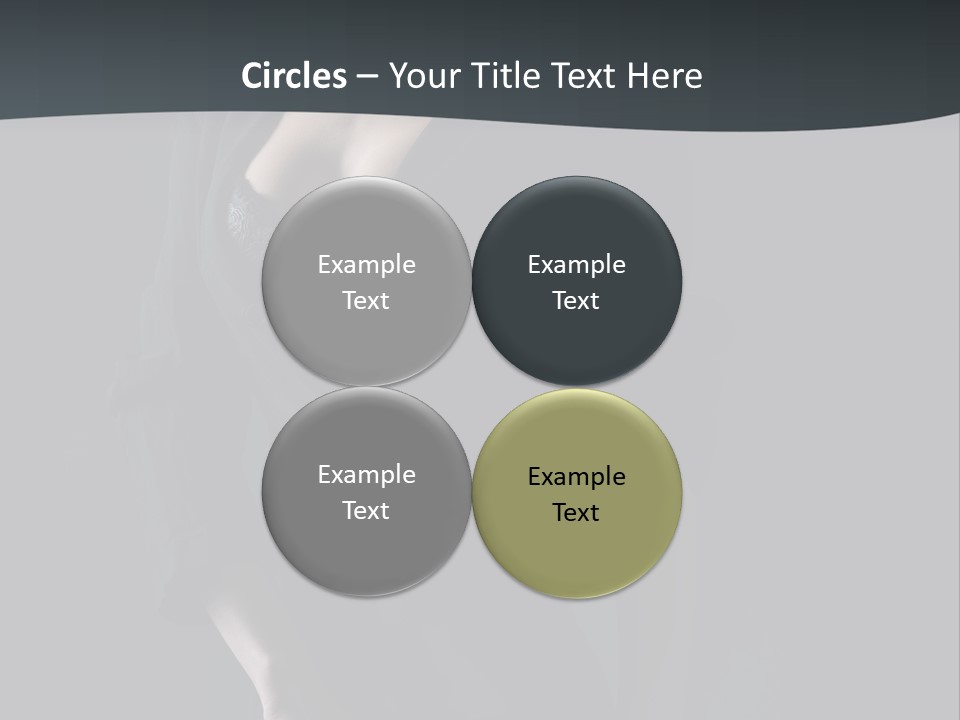 Glamour Hair Breast PowerPoint Template