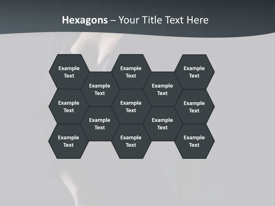 Glamour Hair Breast PowerPoint Template