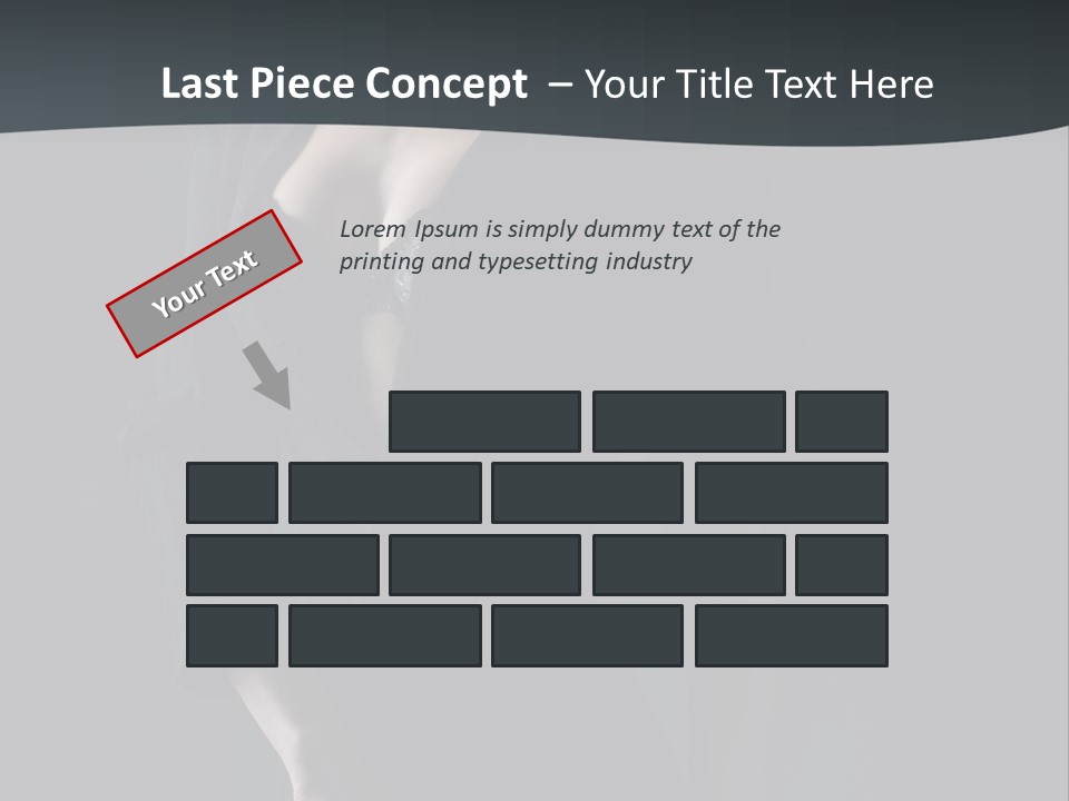 Glamour Hair Breast PowerPoint Template