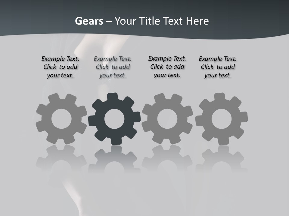 Glamour Hair Breast PowerPoint Template