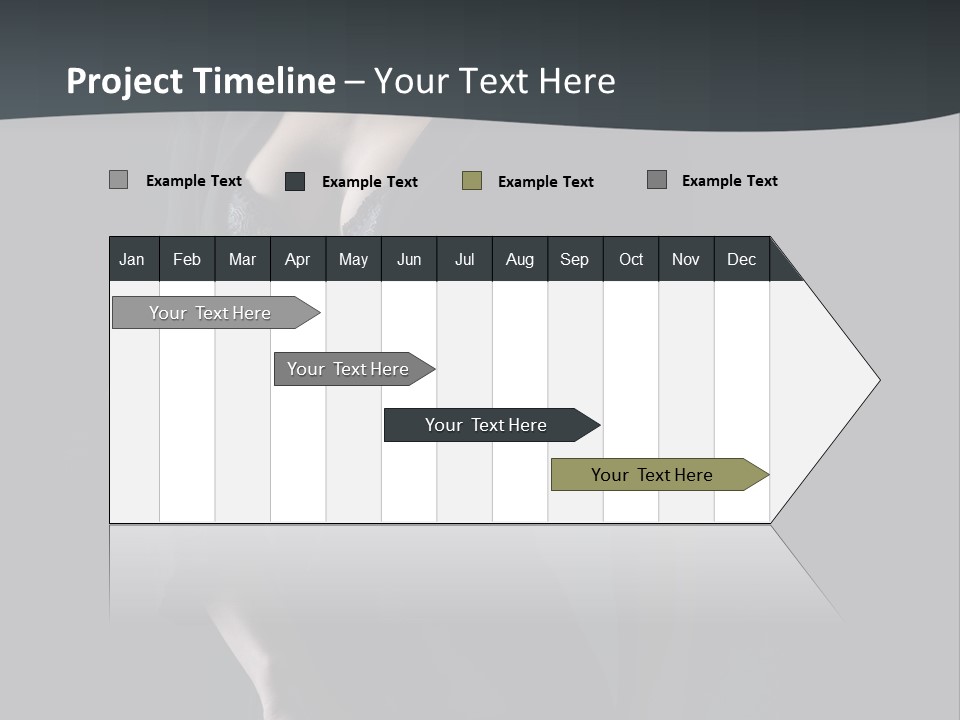 Glamour Hair Breast PowerPoint Template