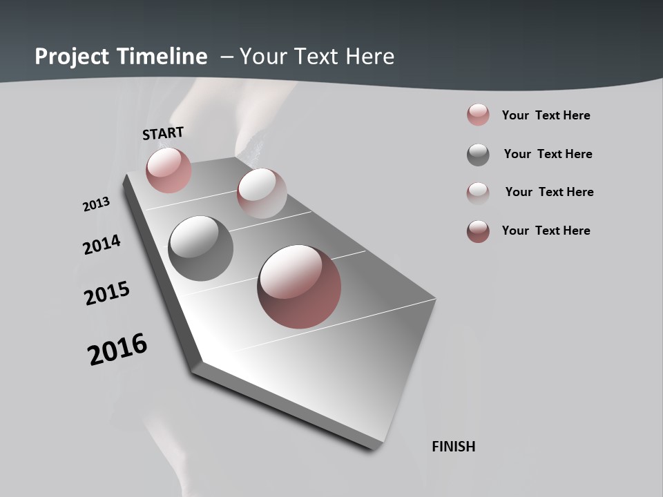 Glamour Hair Breast PowerPoint Template