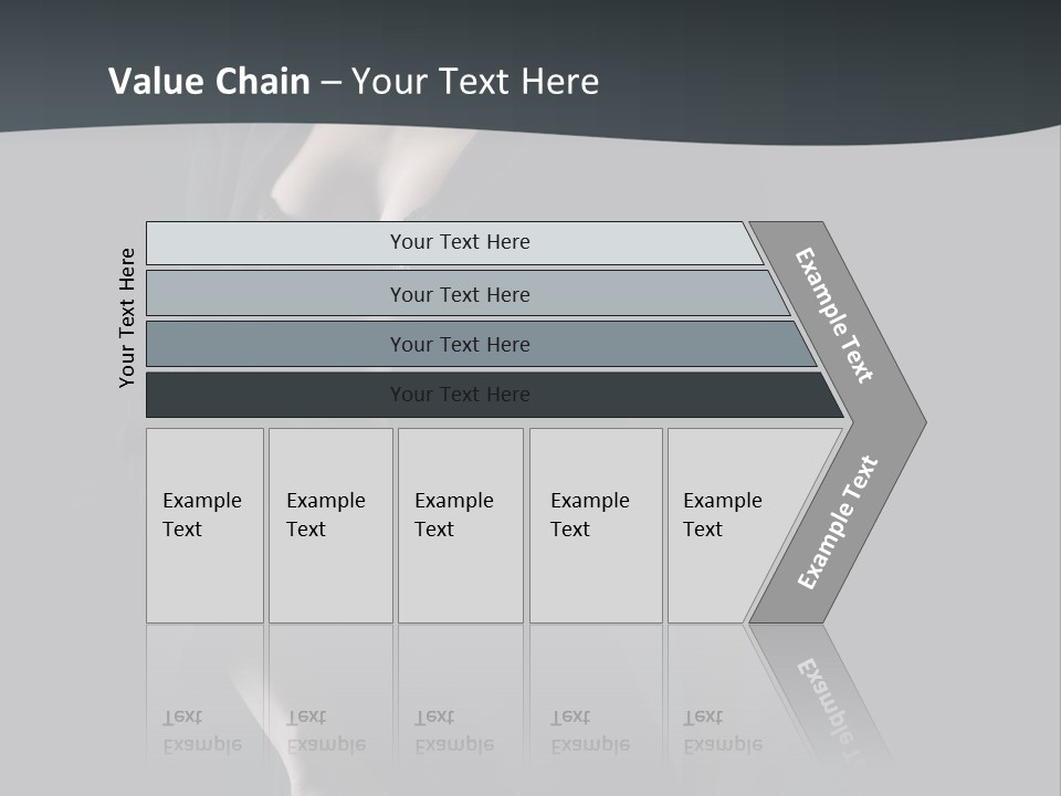 Glamour Hair Breast PowerPoint Template