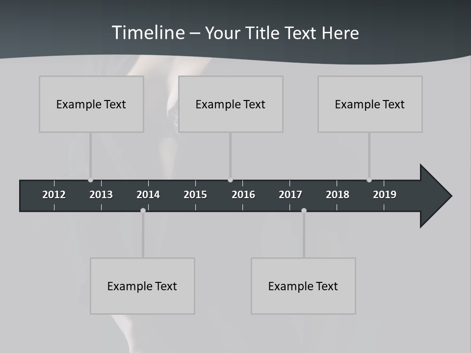 Glamour Hair Breast PowerPoint Template