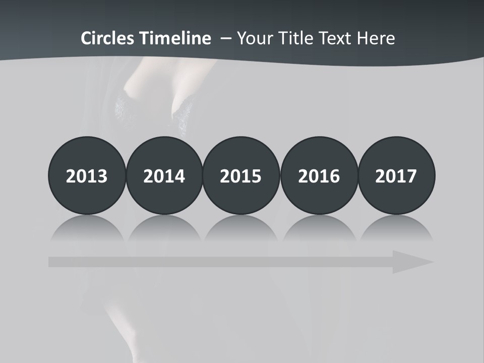 Glamour Hair Breast PowerPoint Template