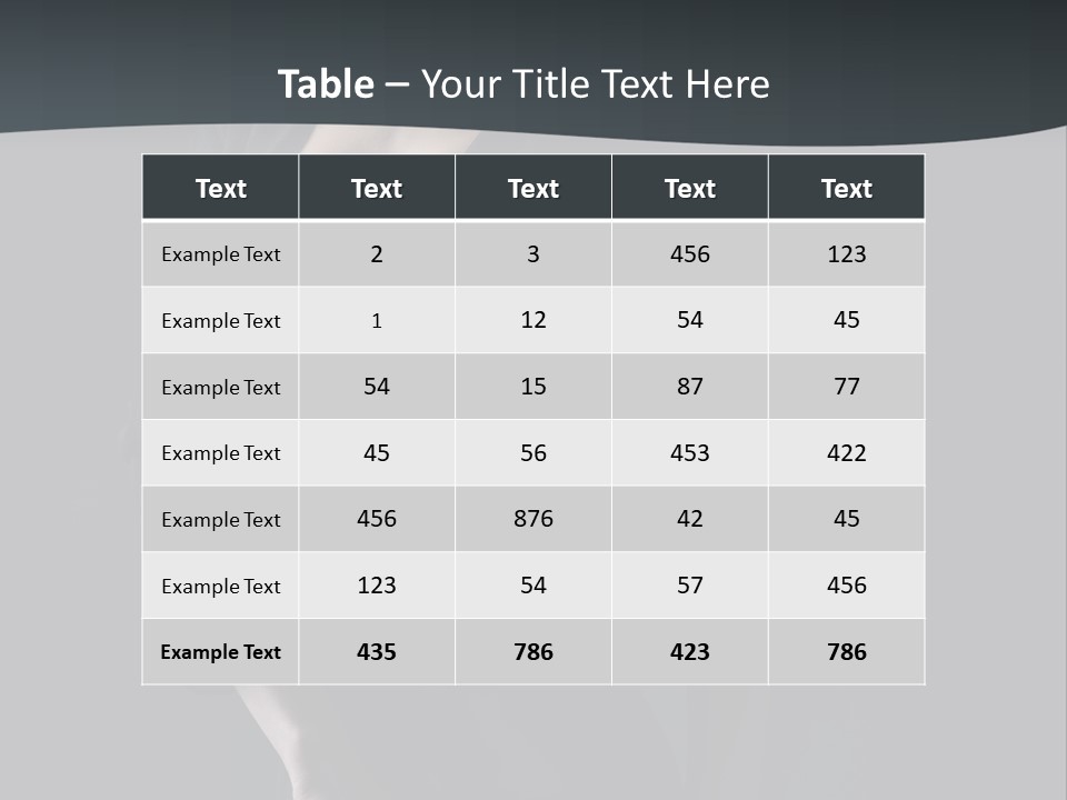 Glamour Hair Breast PowerPoint Template