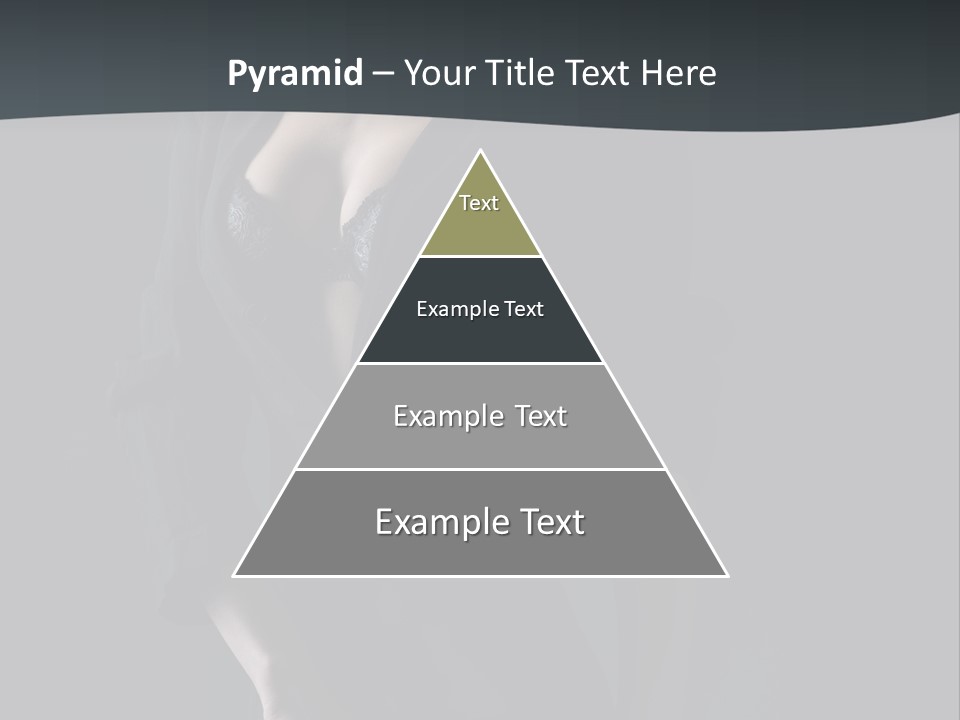 Glamour Hair Breast PowerPoint Template