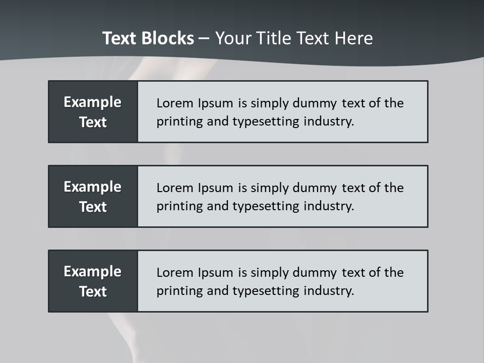 Glamour Hair Breast PowerPoint Template