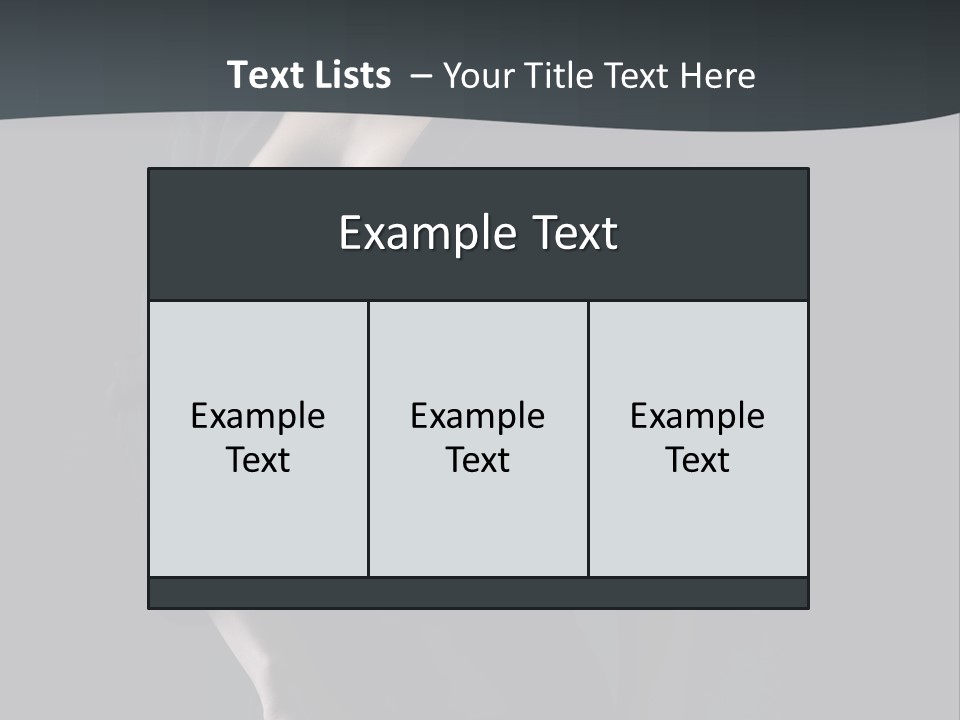 Glamour Hair Breast PowerPoint Template