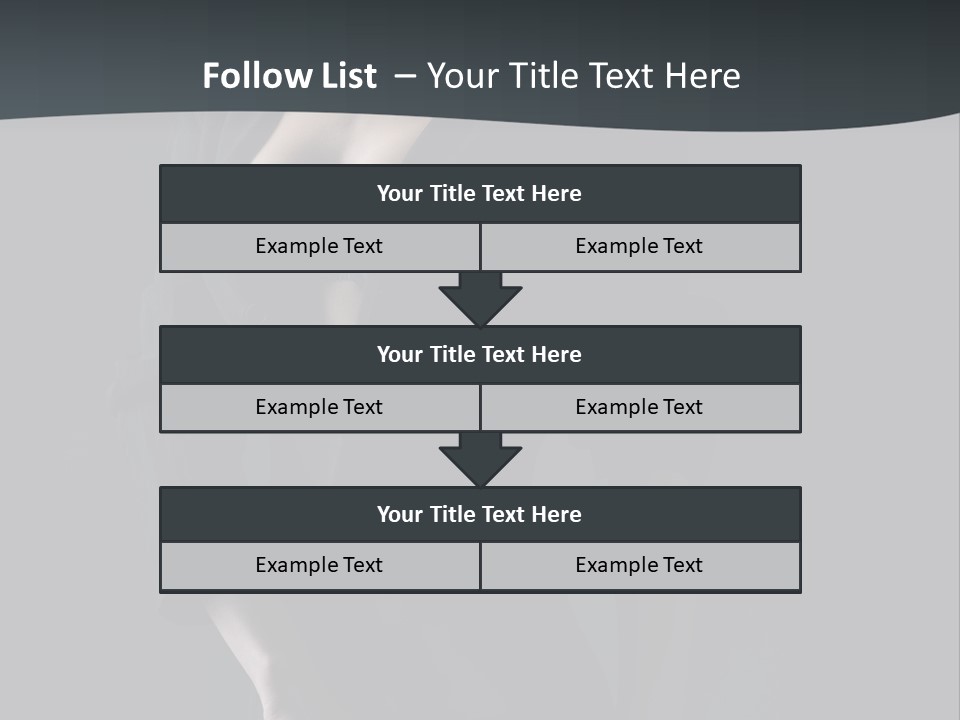 Glamour Hair Breast PowerPoint Template