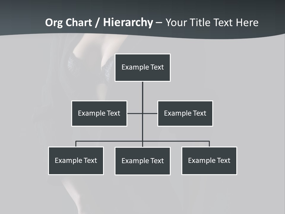 Glamour Hair Breast PowerPoint Template