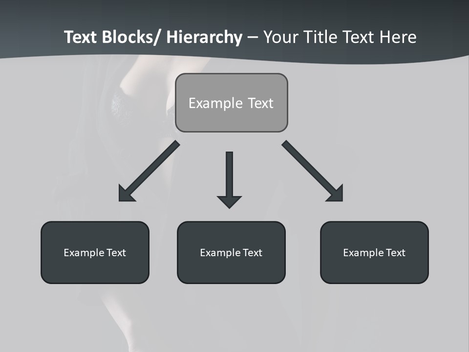 Glamour Hair Breast PowerPoint Template