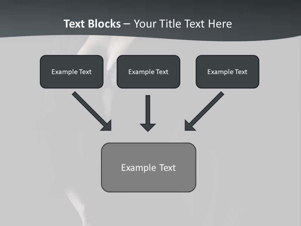 Glamour Hair Breast PowerPoint Template