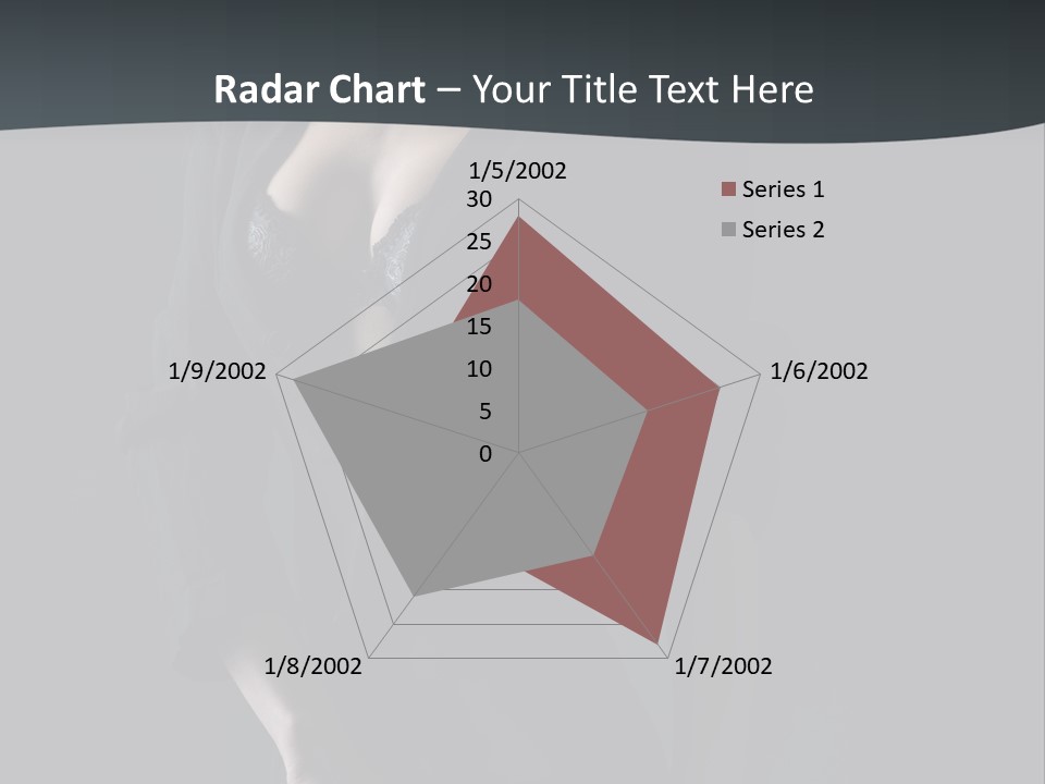 Glamour Hair Breast PowerPoint Template