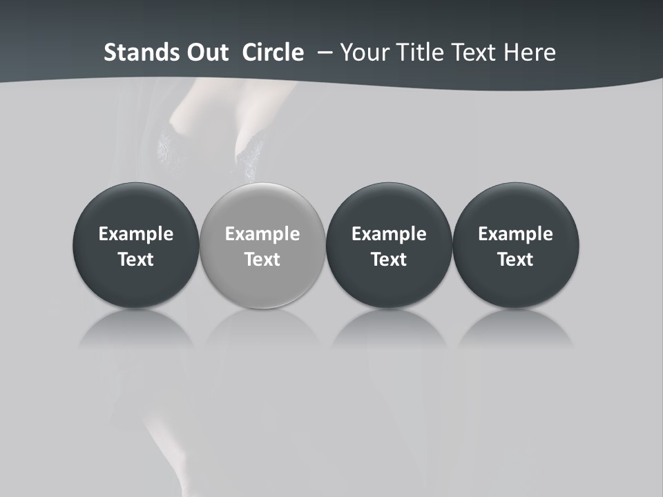 Glamour Hair Breast PowerPoint Template