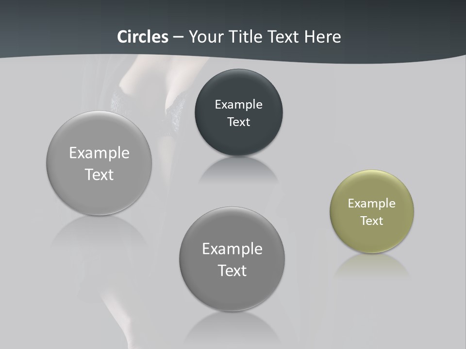 Glamour Hair Breast PowerPoint Template