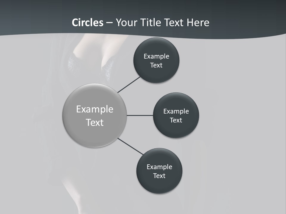 Glamour Hair Breast PowerPoint Template