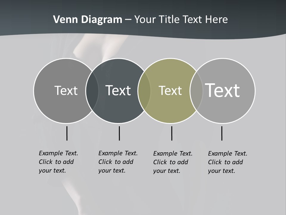 Glamour Hair Breast PowerPoint Template