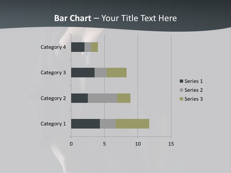 Glamour Hair Breast PowerPoint Template