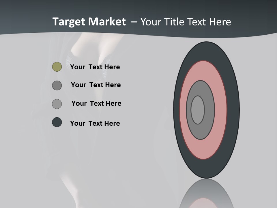 Glamour Hair Breast PowerPoint Template