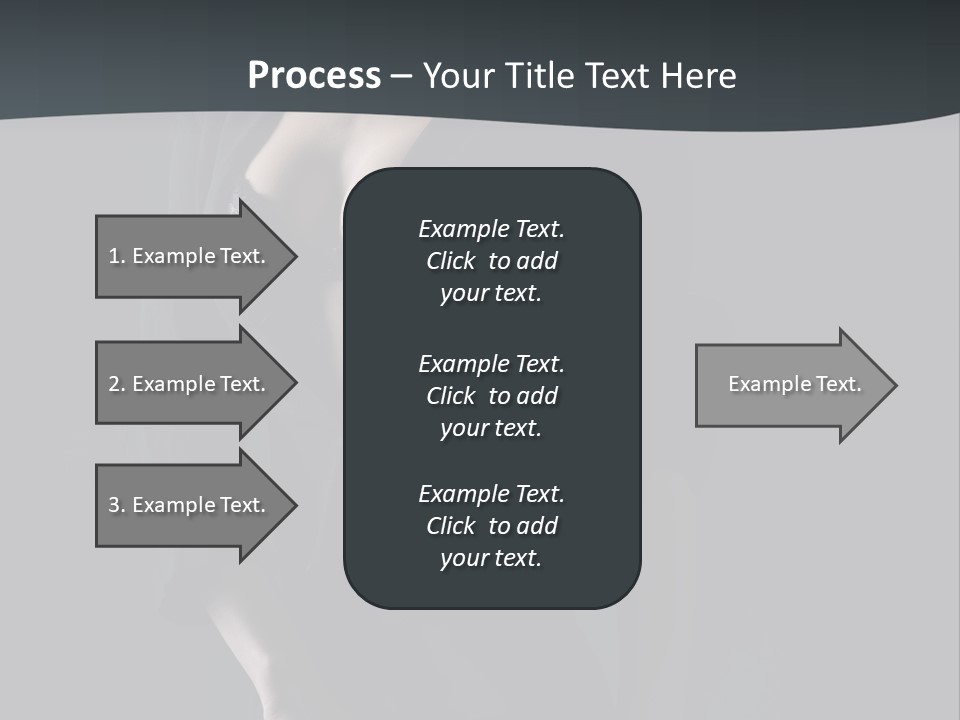 Glamour Hair Breast PowerPoint Template