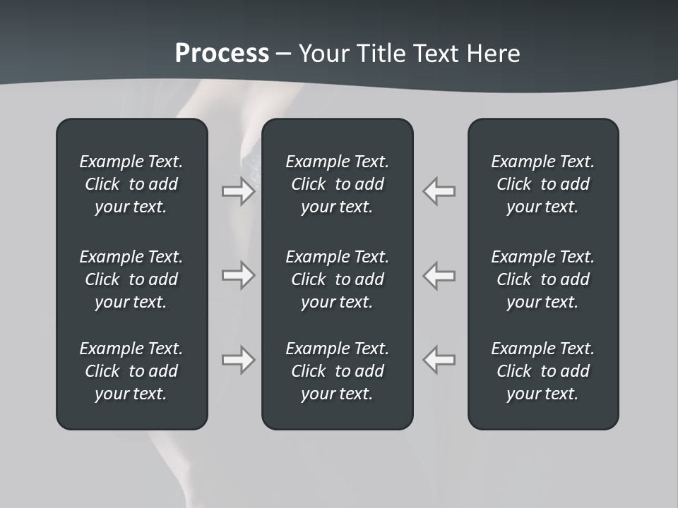 Glamour Hair Breast PowerPoint Template