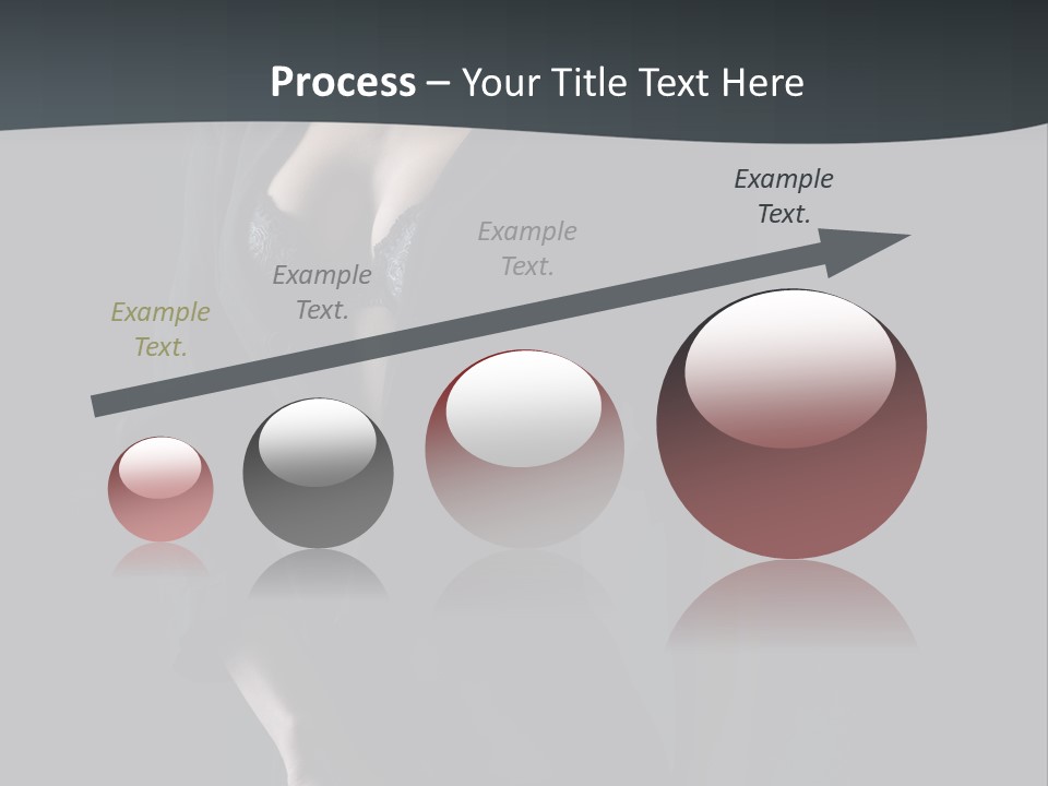 Glamour Hair Breast PowerPoint Template