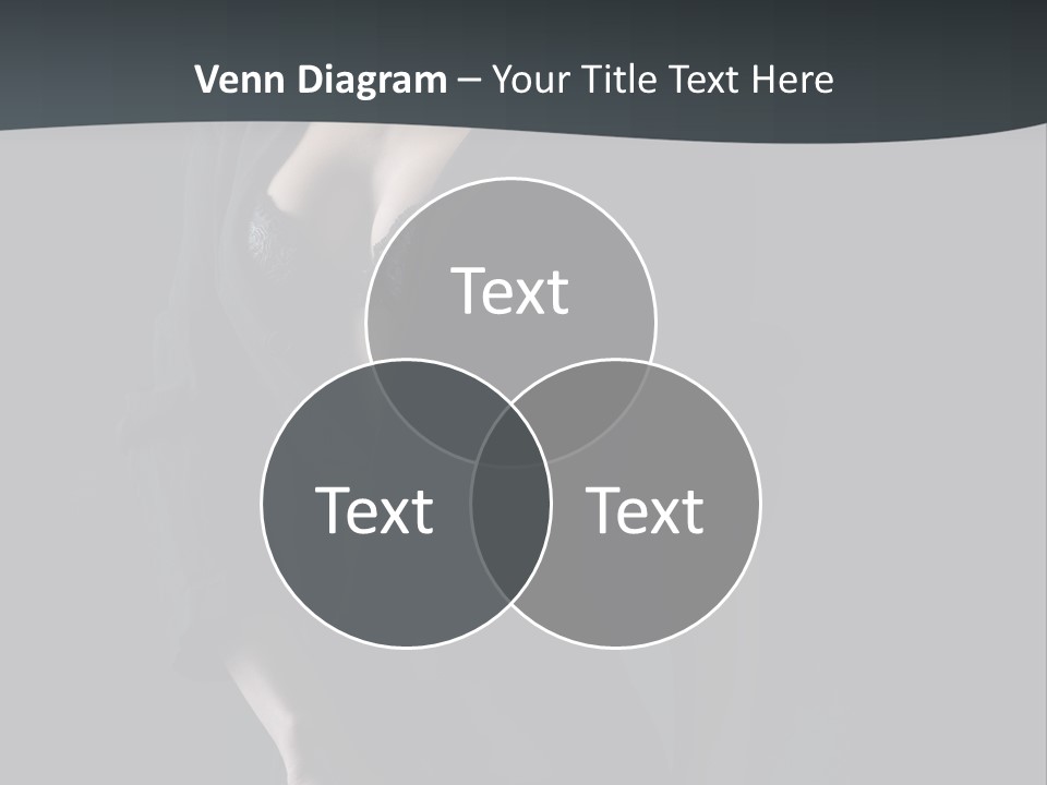 Glamour Hair Breast PowerPoint Template