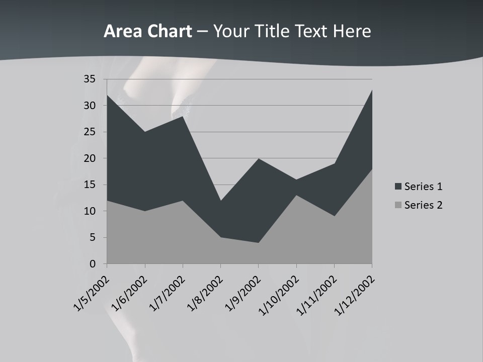Glamour Hair Breast PowerPoint Template