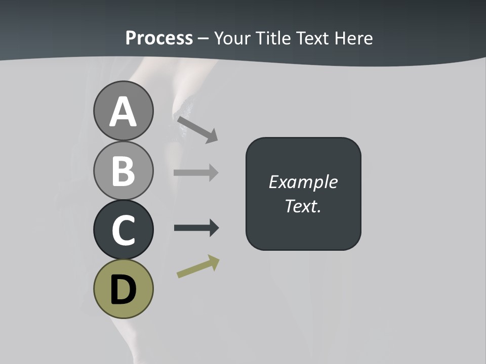 Glamour Hair Breast PowerPoint Template