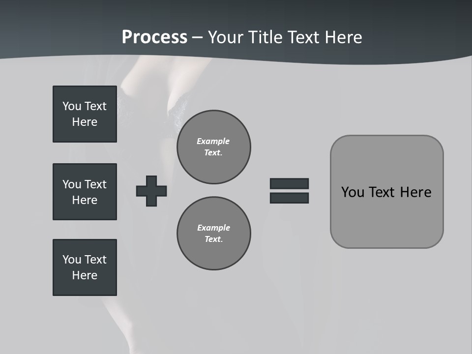 Glamour Hair Breast PowerPoint Template