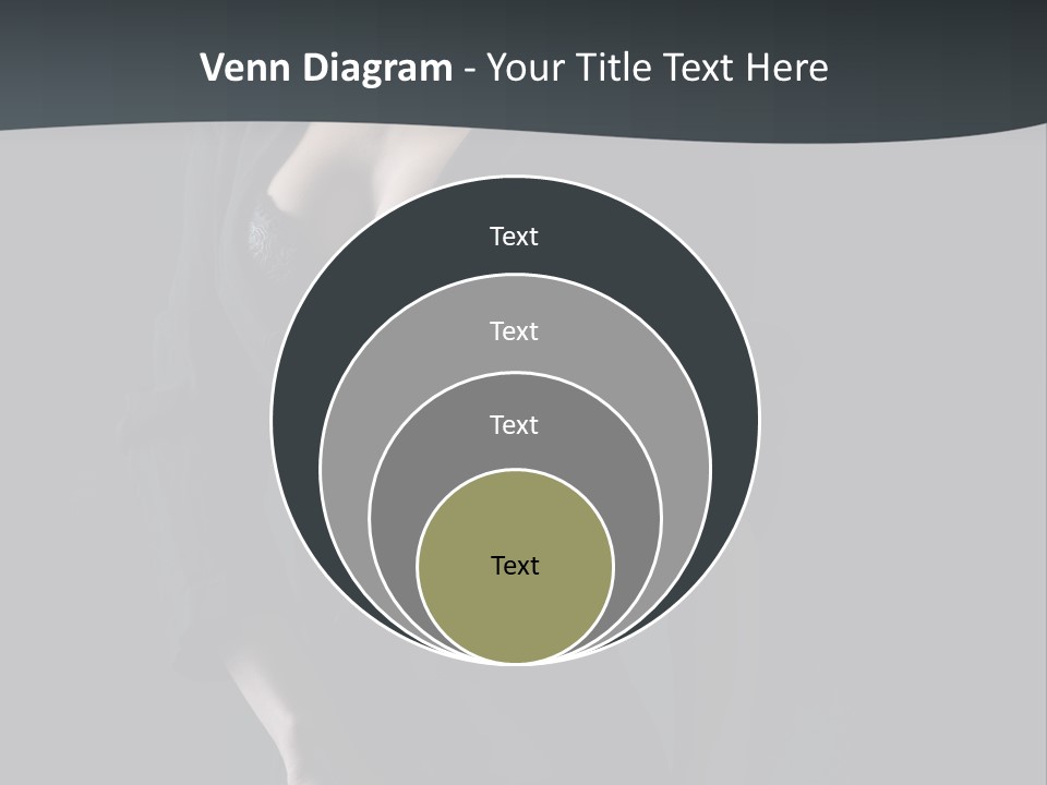 Glamour Hair Breast PowerPoint Template