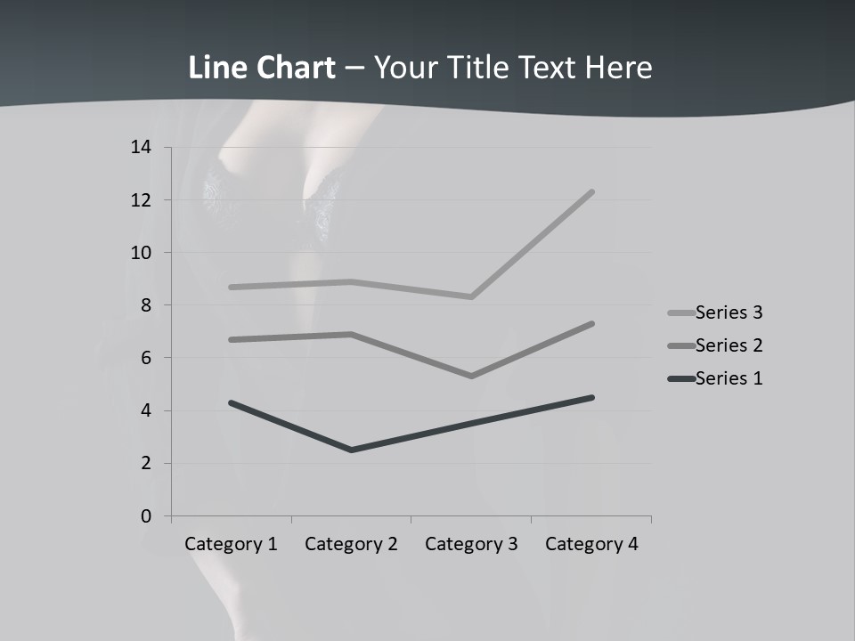 Glamour Hair Breast PowerPoint Template