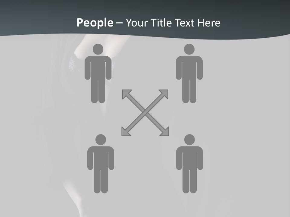 Glamour Hair Breast PowerPoint Template