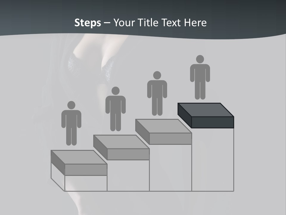 Glamour Hair Breast PowerPoint Template