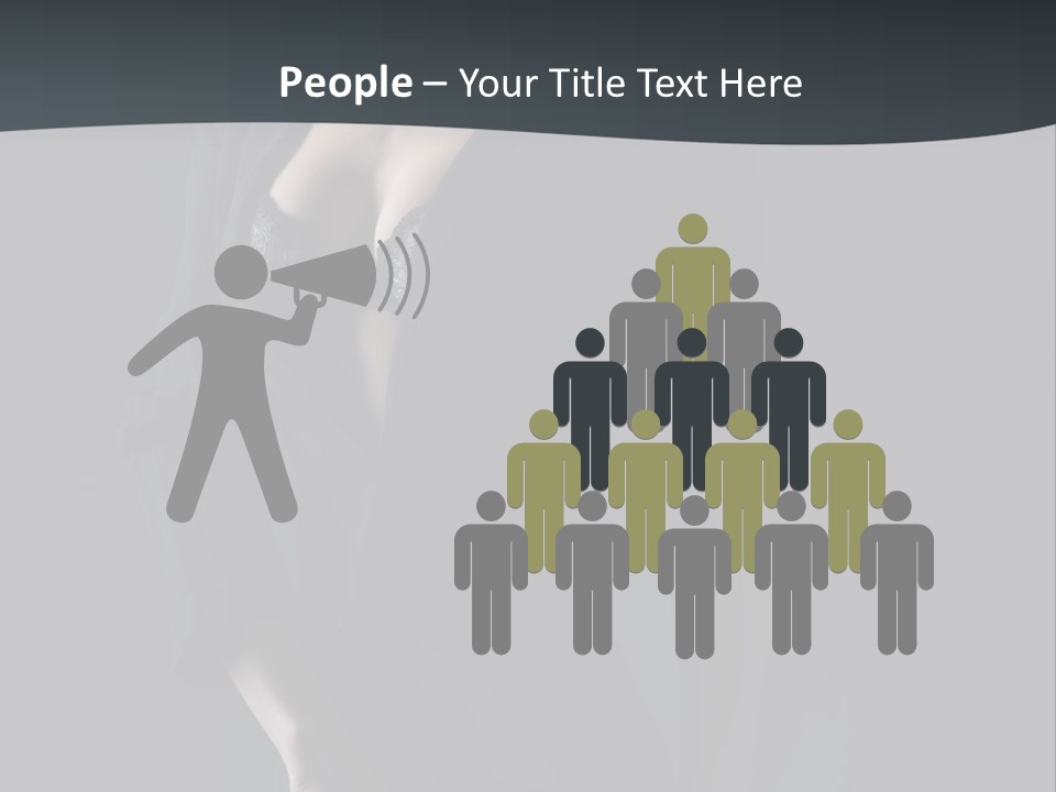 Glamour Hair Breast PowerPoint Template