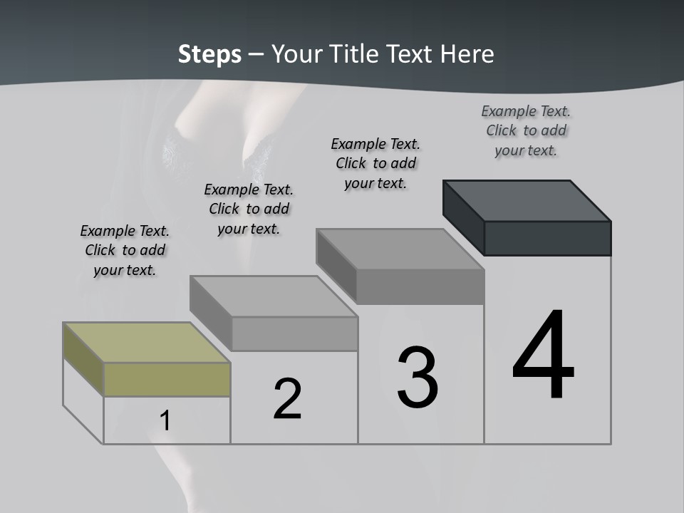 Glamour Hair Breast PowerPoint Template