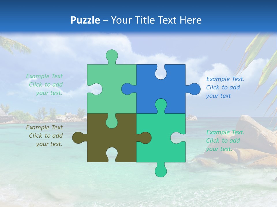 Rocks Tree Mountains PowerPoint Template